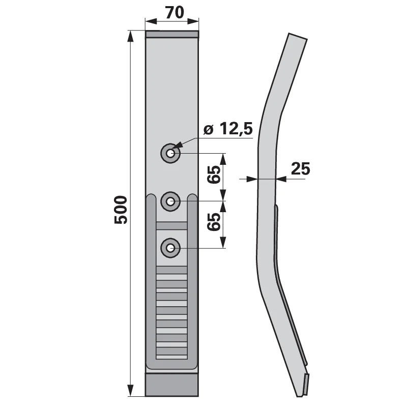 Agricarb - U8610002 - Subsoiler share