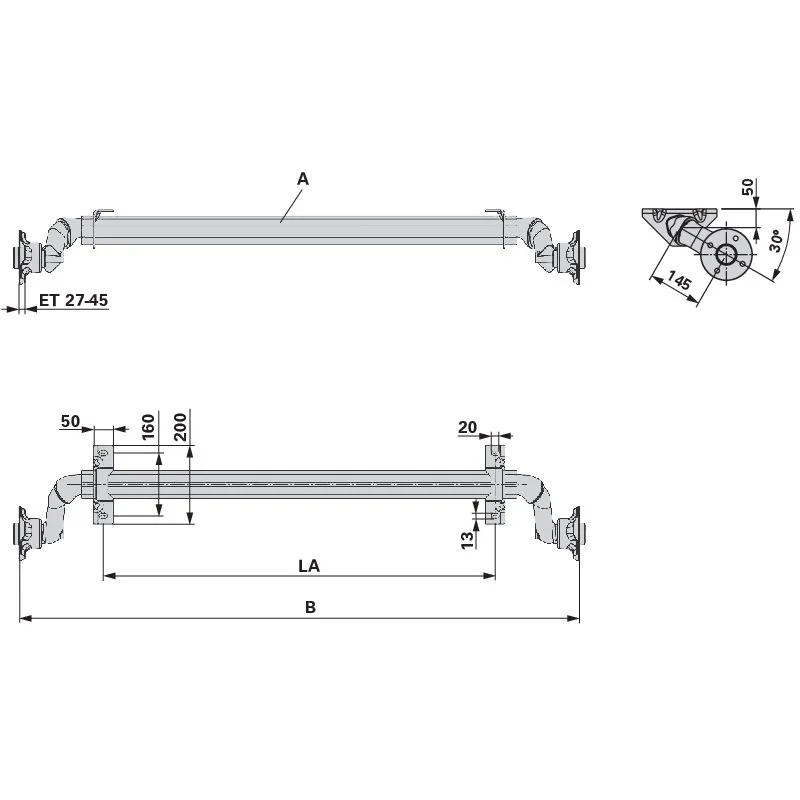 AL KO - 20059610 - Running axle