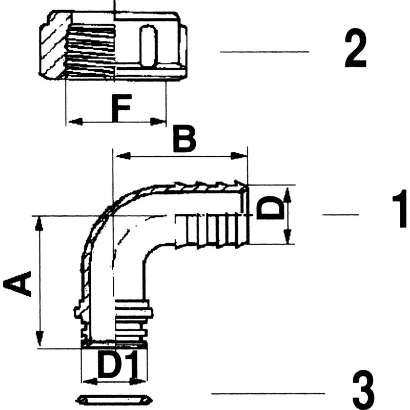 Annovi Reverberi - 3120460 - Hose connector