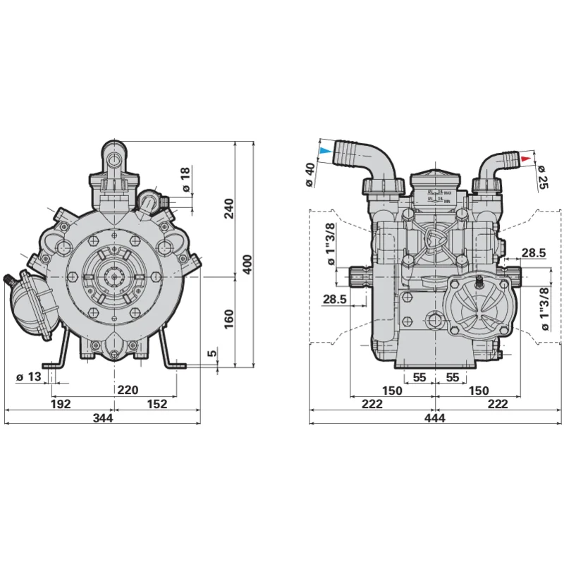Annovi Reverberi - AR 125 CC - Piston Diaphragm Pump