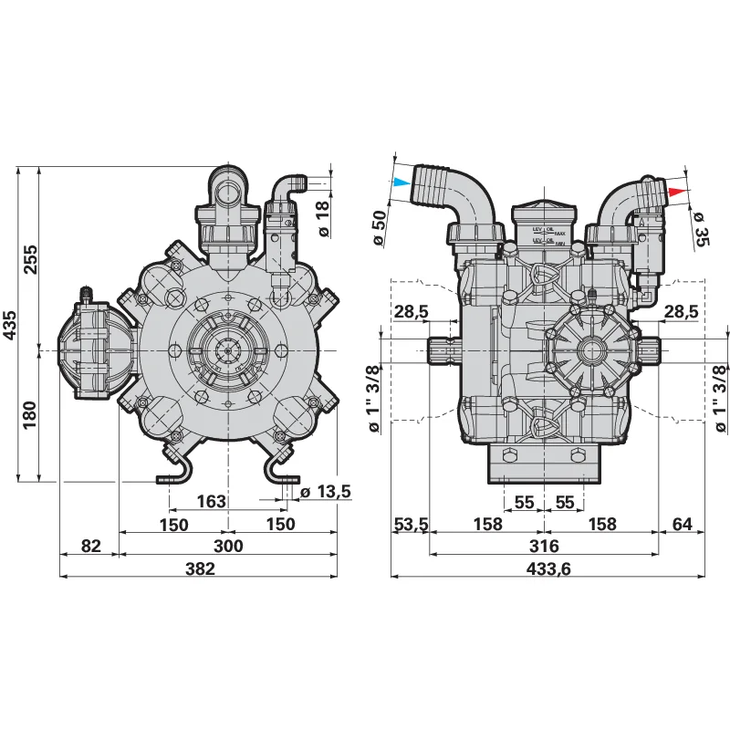 Annovi Reverberi - AR 185 BP/C - Piston Diaphragm Pump