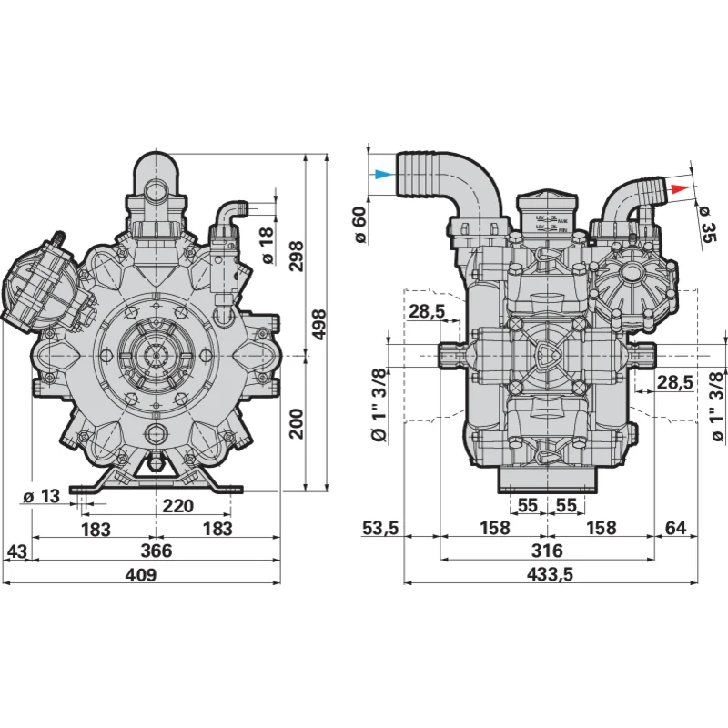 Annovi Reverberi - AR 280 BP/C - Piston Diaphragm Pump