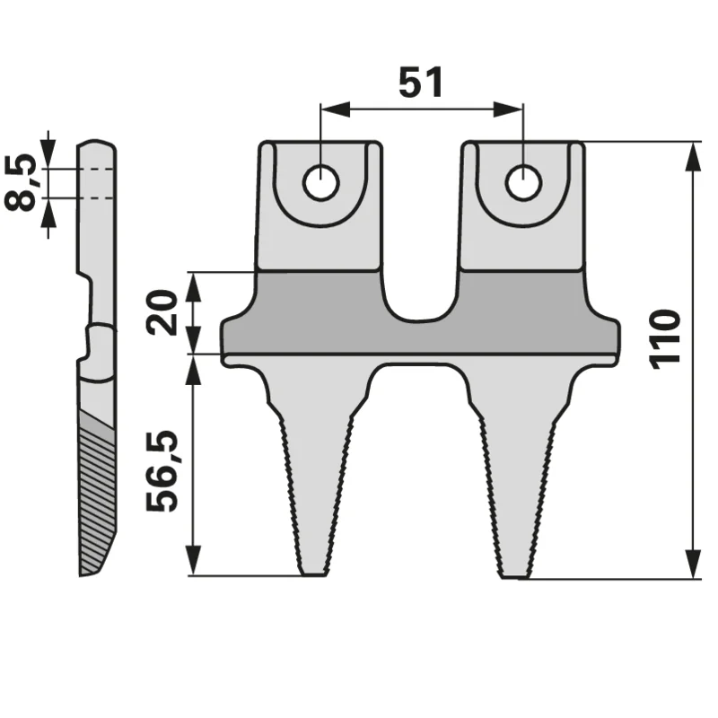 BCS - 524.58713T - Double finger