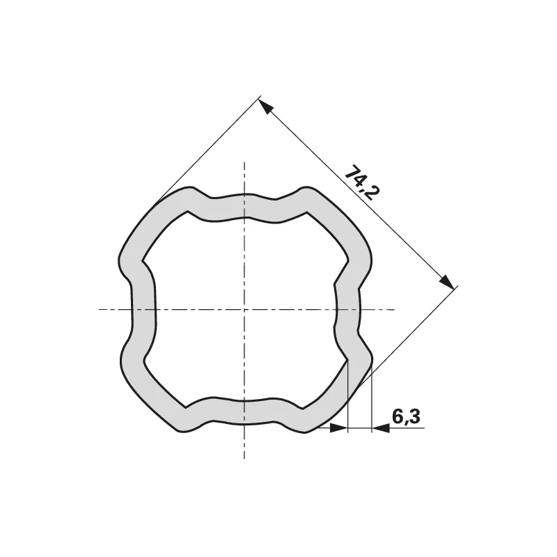 Bondioli Pavesi - 5376A9007R - Profile tube