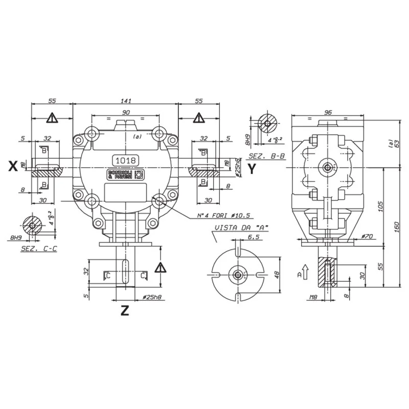 Bondioli Pavesi - S1018190G222 - Angle gearbox