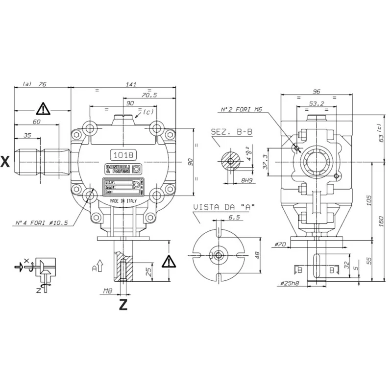 Bondioli Pavesi - S1018278077 - Angle gearbox