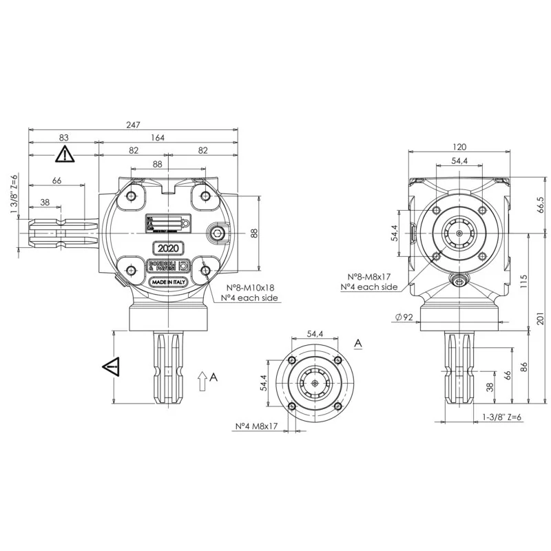 Bondioli Pavesi - S2020100R110 - Angle gearbox