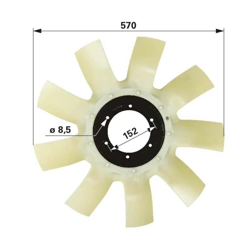 BORGWARNER - 162000060014 - Fan blade