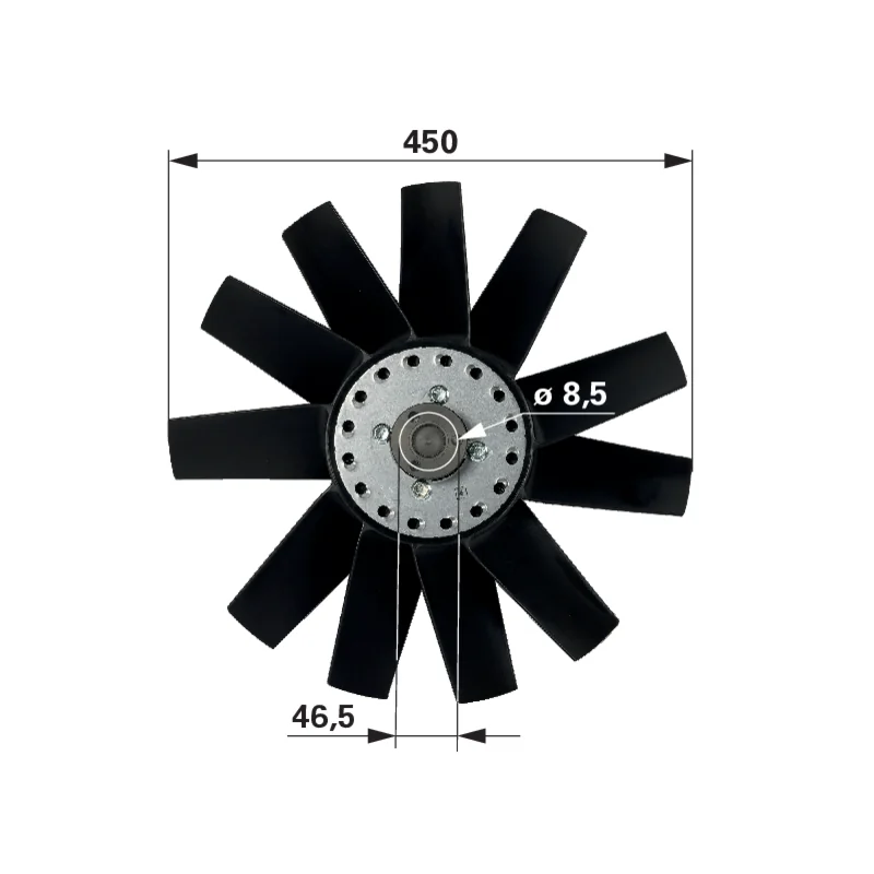 BORGWARNER - 47124802 - Fan blade
