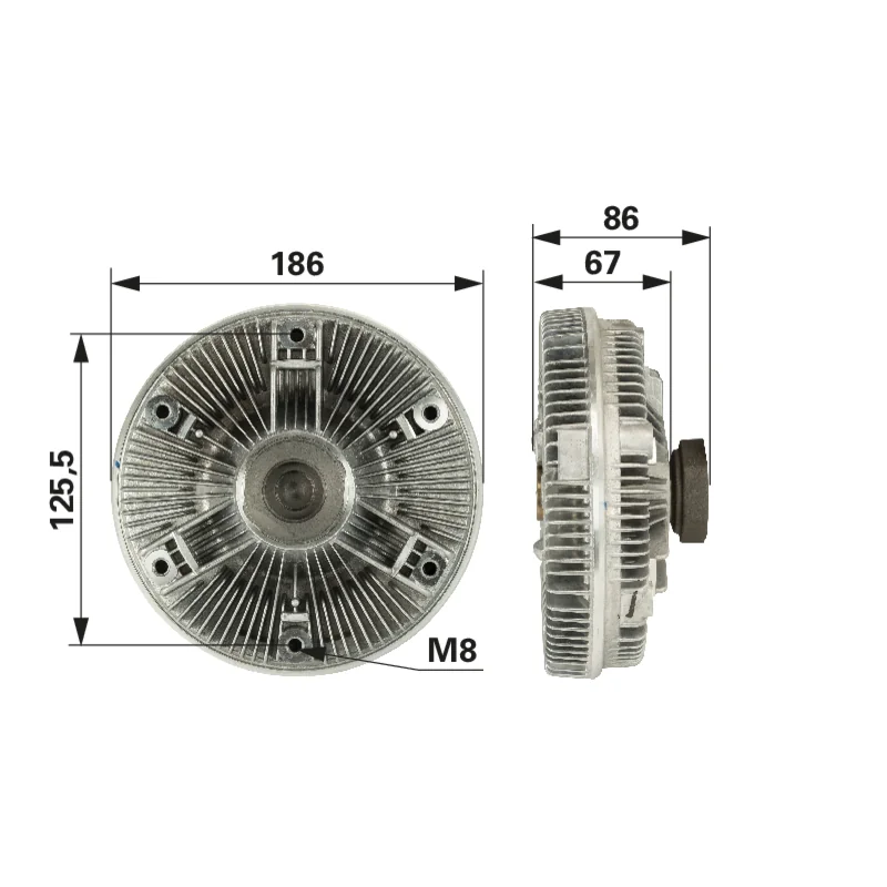 BORGWARNER - 47712724 - Fan clutch