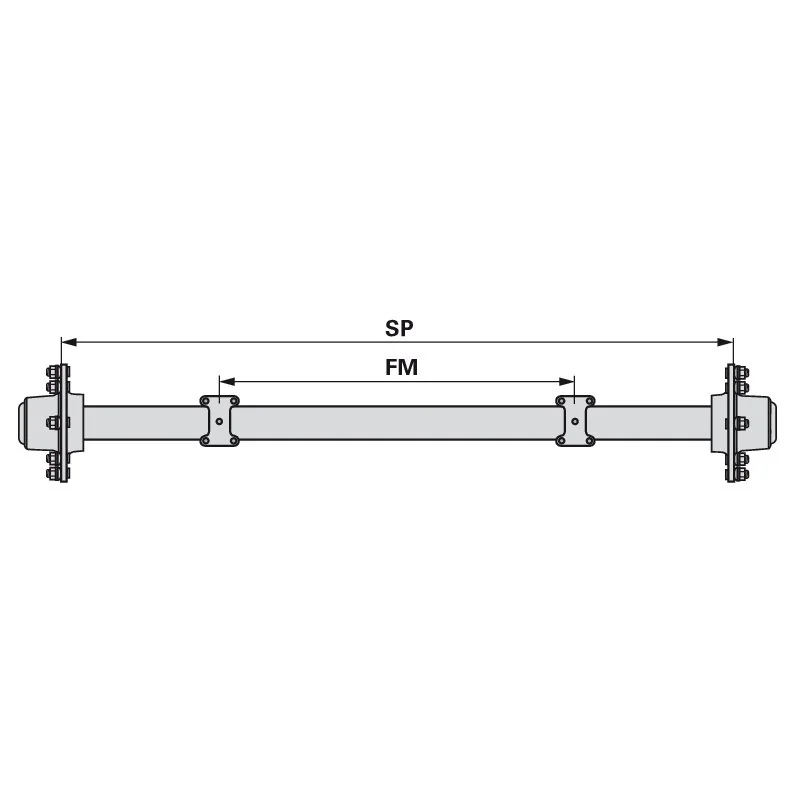 BPW - 55.56.001.603 - Running axle