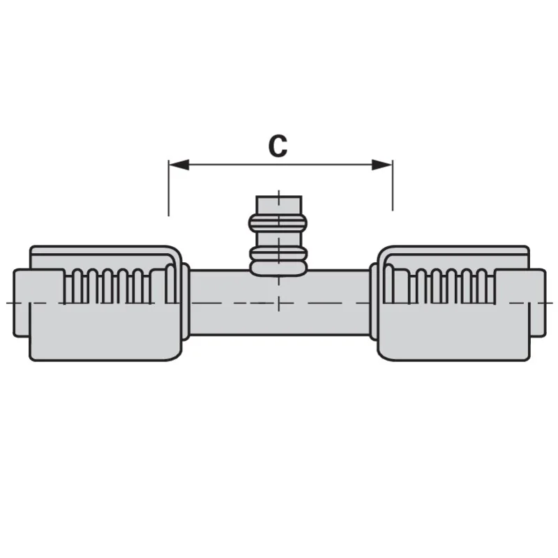 Burgaflex - 527024-10-10LPS - Hose connector KL with FVND, DN12