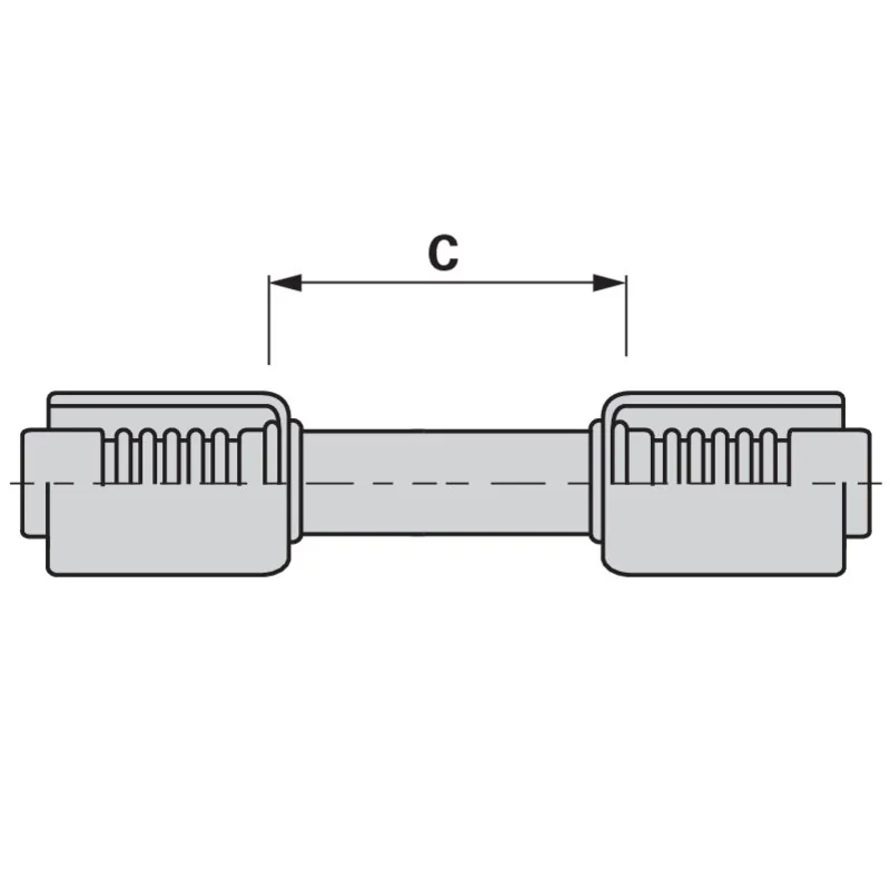 Burgaflex - 527087-08-08S - Hose connector KL DN10