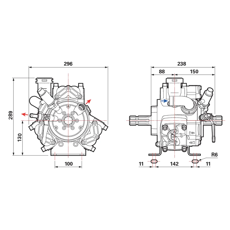 Comet - 30012-00008 - Piston Diaphragm Pump
