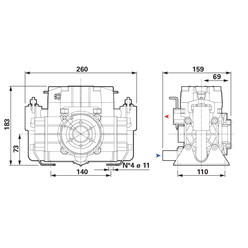 Comet - 6057000200 - Piston Diaphragm Pump
