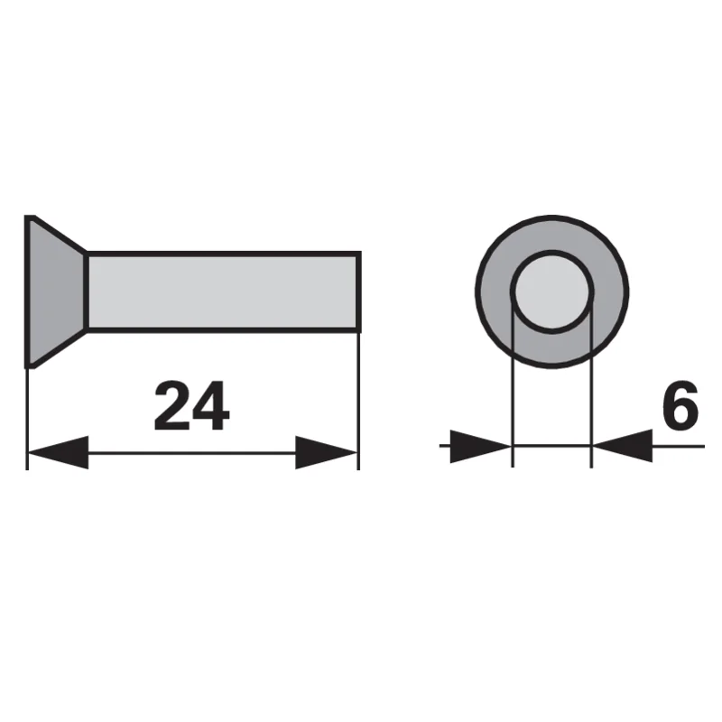 ESM - 323.1801 - Lens head rivets (Pack of 90)