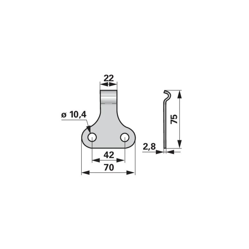 ESM - 330.0940 - Spring plate