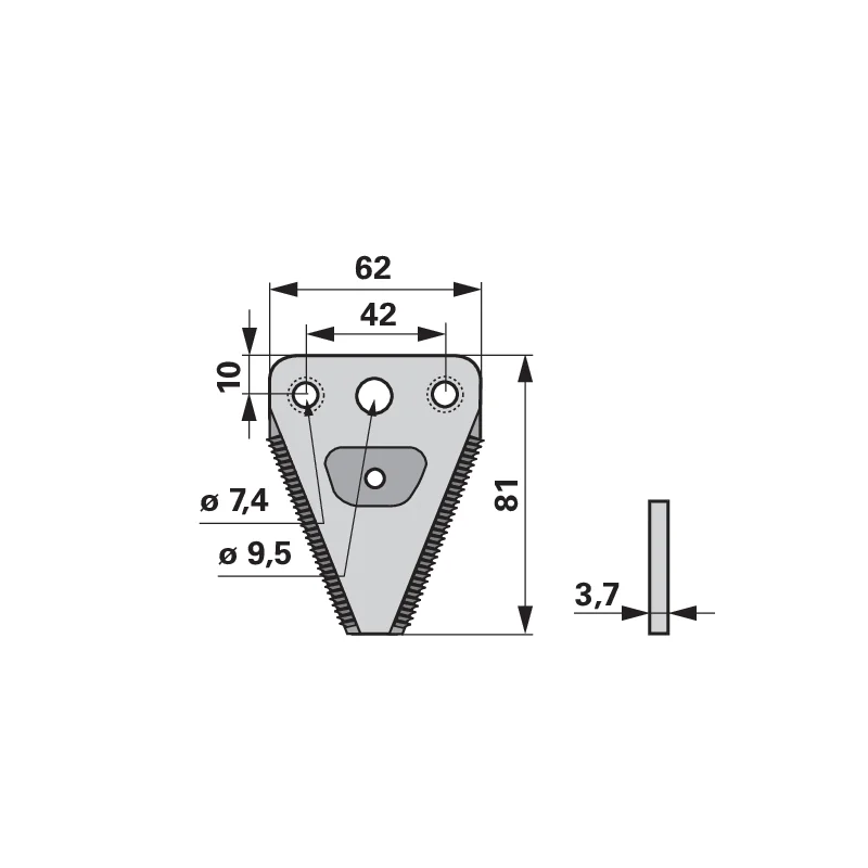 ESM - 344.3411 - Mower blade