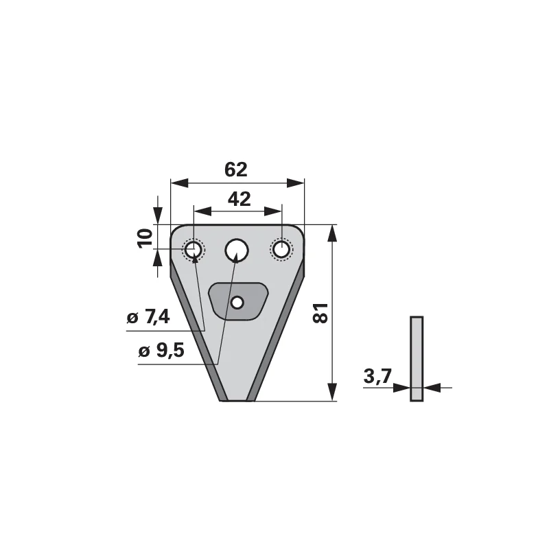 ESM - 344.3431 - Mower blade