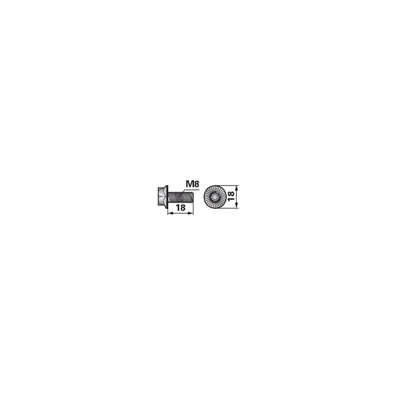 ESM - 562.0470 - Locking ribbed screw