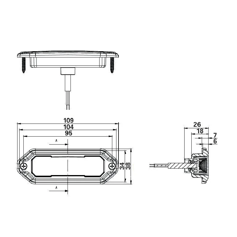 Fabrilcar - 42-4055-601 - LED strobe light