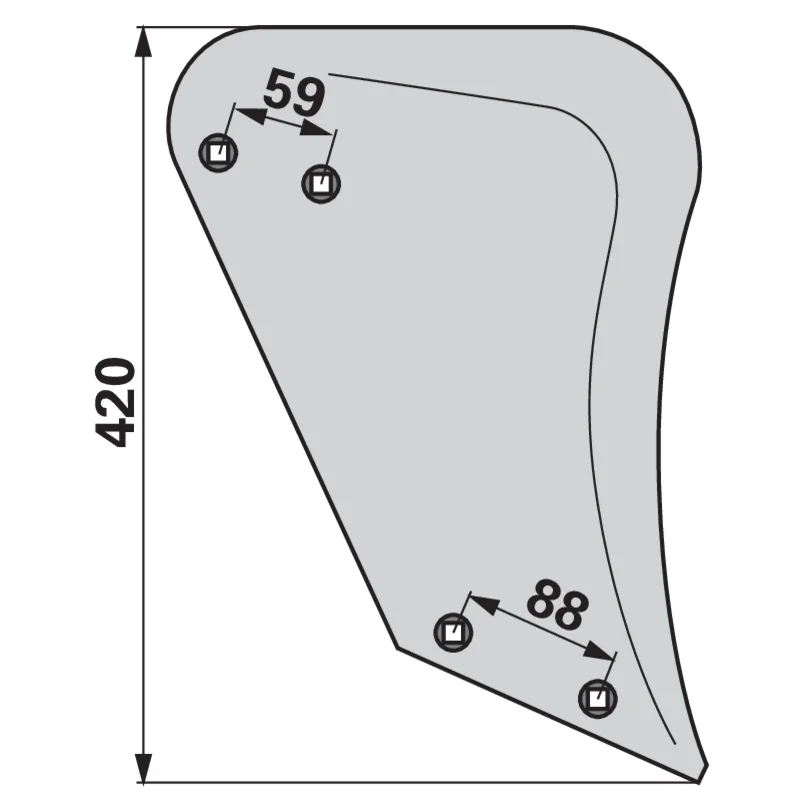 FRANK - 3470600 - Skimmer moldboard