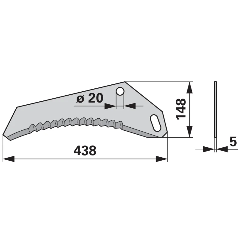 FRANK - 434.071 - Loader wagon knife