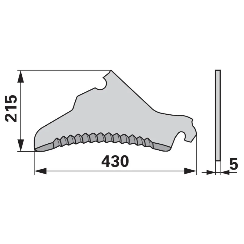 FRANK - 434.126.002 - Loader wagon knife