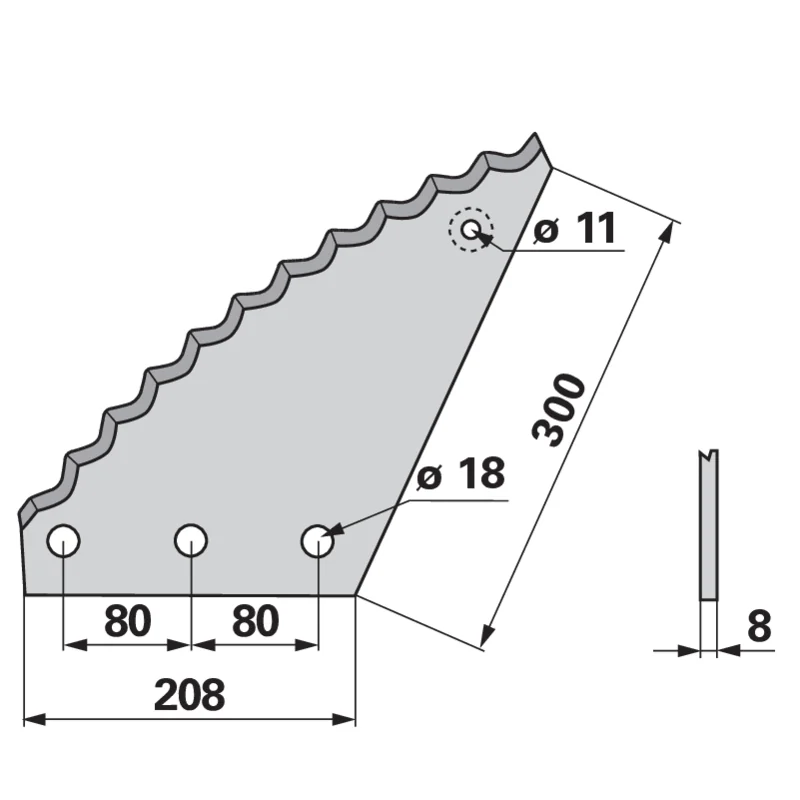 FRANK - 60903500 - Mixer wagon blade