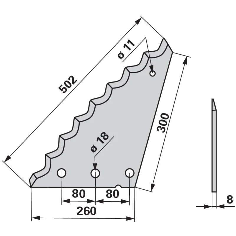 FRANK - 60903508 - Mixer wagon blade