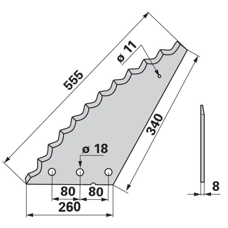 FRANK - 60903509 - Mixer wagon blade