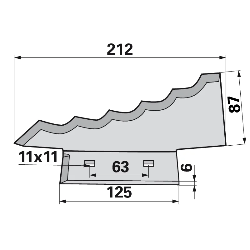 FRANK - 701359 - Mixer wagon blade
