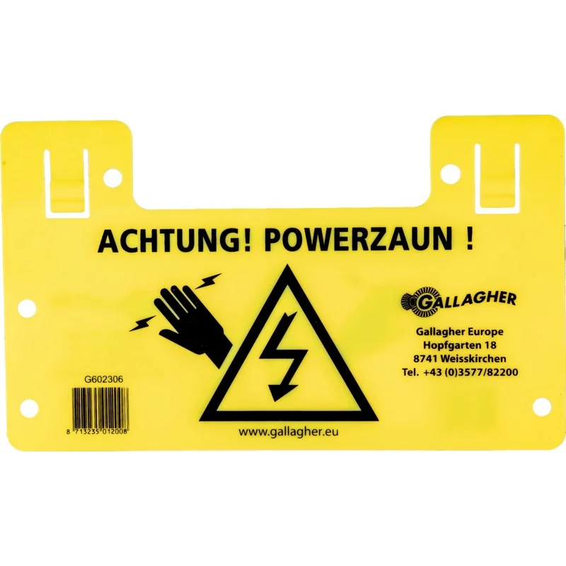 Gallagher - 075881 - Warning sign