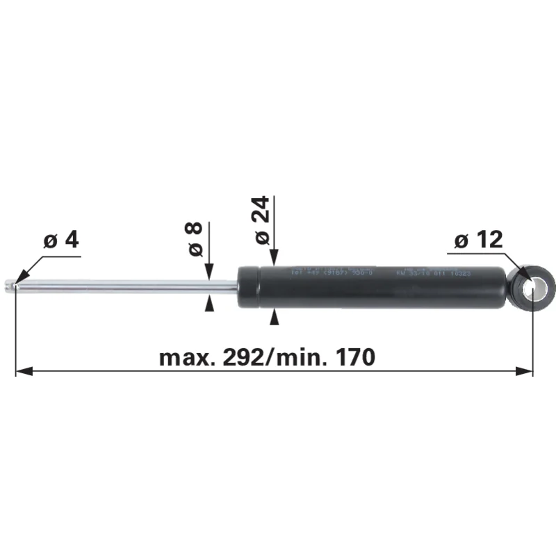 Grammer - 2054665 - Shock absorber
