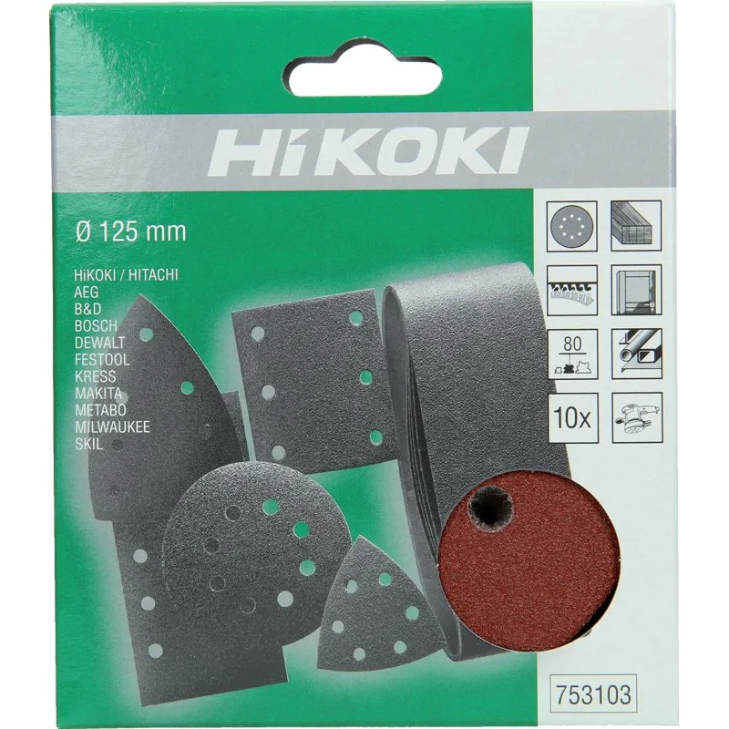 Hikoki - 753103 - Hook-and-loop sanding discs