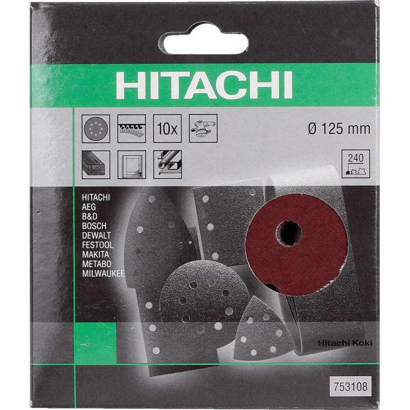 Hikoki - 753107 - Hook-and-loop sanding discs