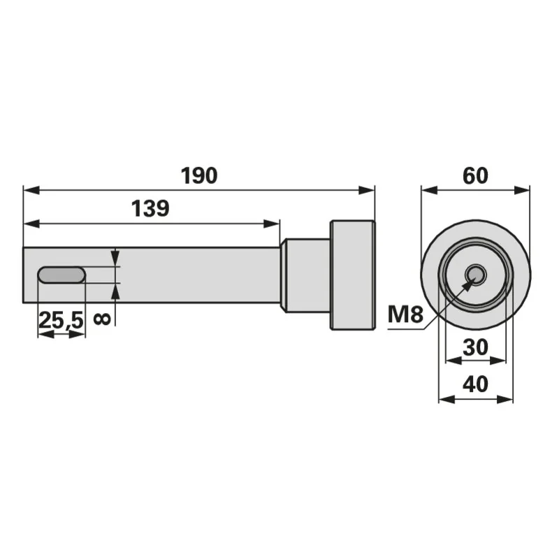 HILL RAKE - 0.2780.585.0 - Mounting Flange Shaft