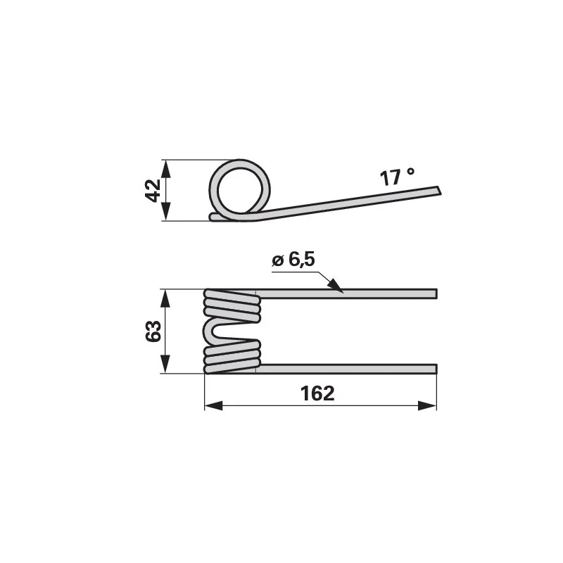 HILL RAKE - 0.4016.721.0 - Belt rake tine