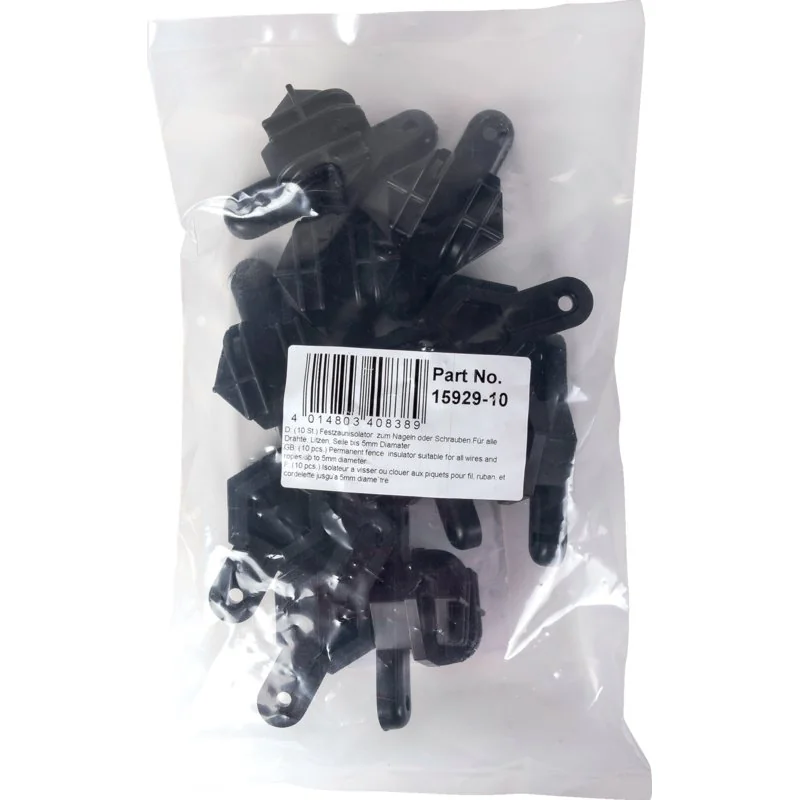 Horizont - 15929-10 - Fixed fence insulator (Pack of 10)