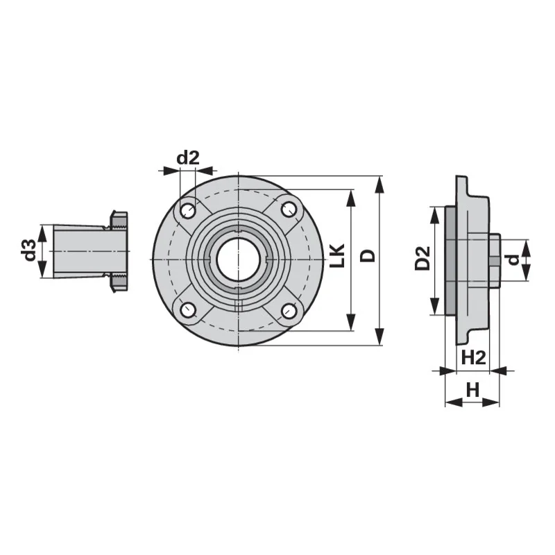 INA FAG - UKFC 205 - Flange bearing