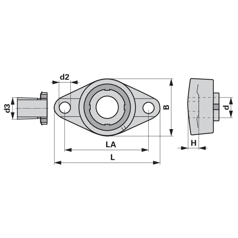 INA FAG - UKFL 211 - Flange bearing
