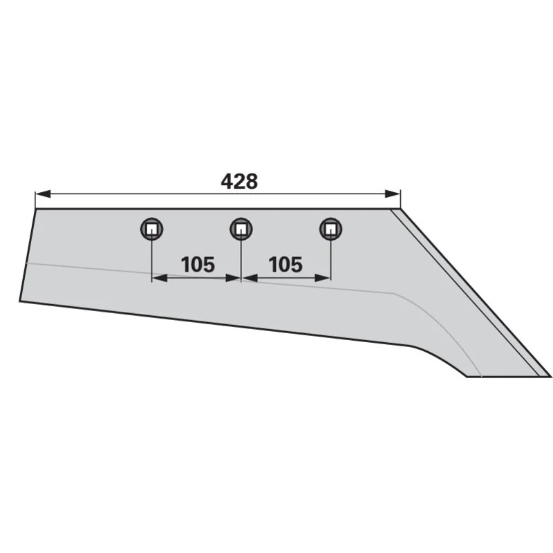 IQparts - 3333812 - Blade ploughshares