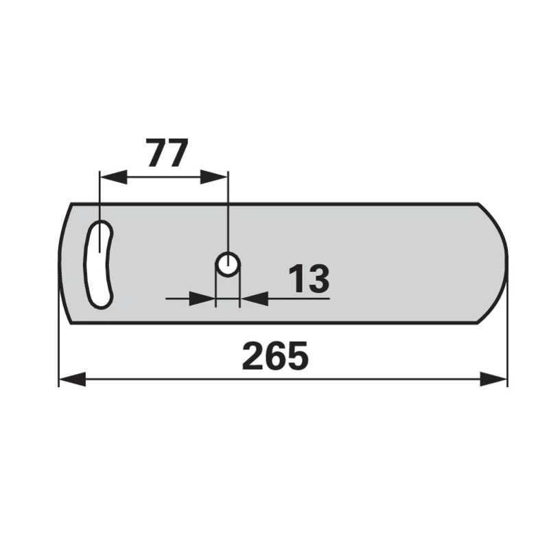 IQparts - PK7.001.02 - Scraper rail