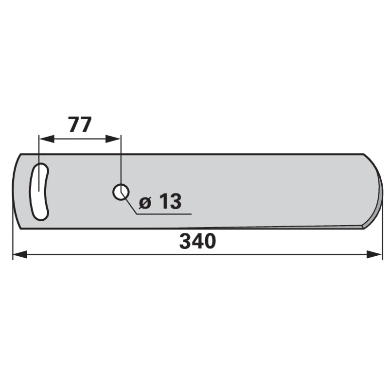 IQparts - PK8.001.02 - Scraper rail