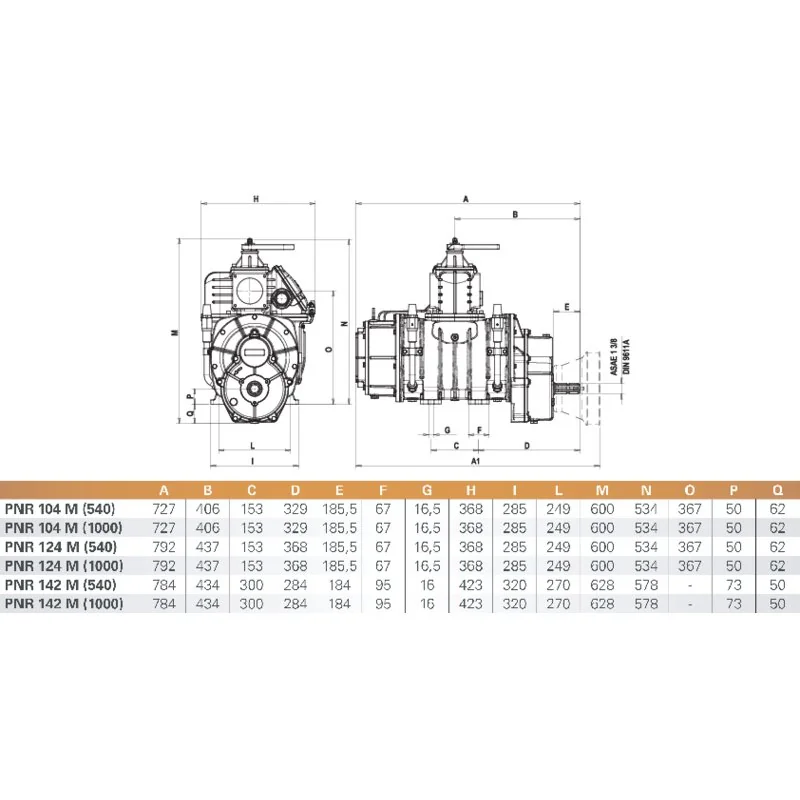 Jurop - PNR142 SL M (1000U/min) - Vacuum pump