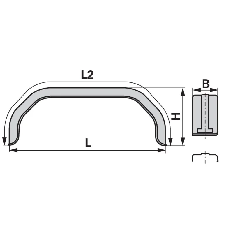 Knott - 1.890 - Double axle mudguard