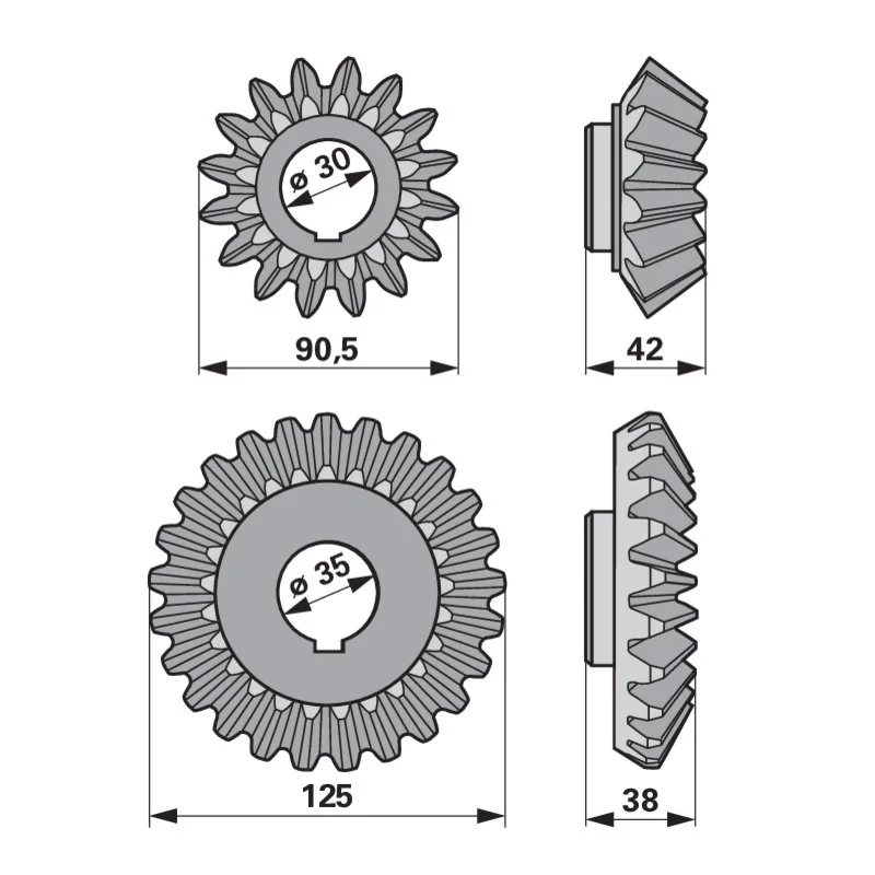 Krone - 1500350 - Bevel gear set