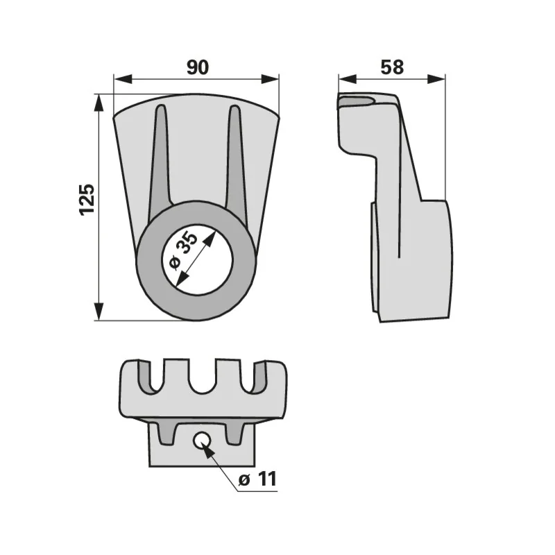 Krone - 2640230 - Adjustable holder