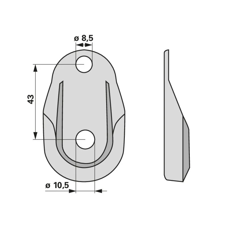Lely - 4-1225-0449-0 - Wear plate