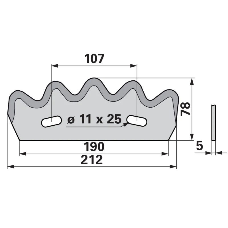 MWS - 60503502 - Mixer wagon blade